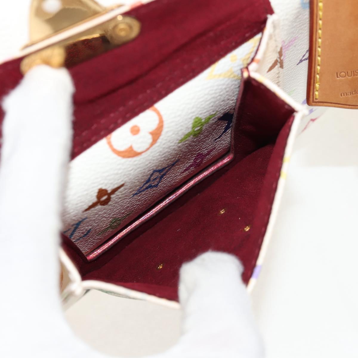 LOUIS VUITTON Monogram Multicolor Speedy 30 Hand Bag White M92643 LV Auth ki6066