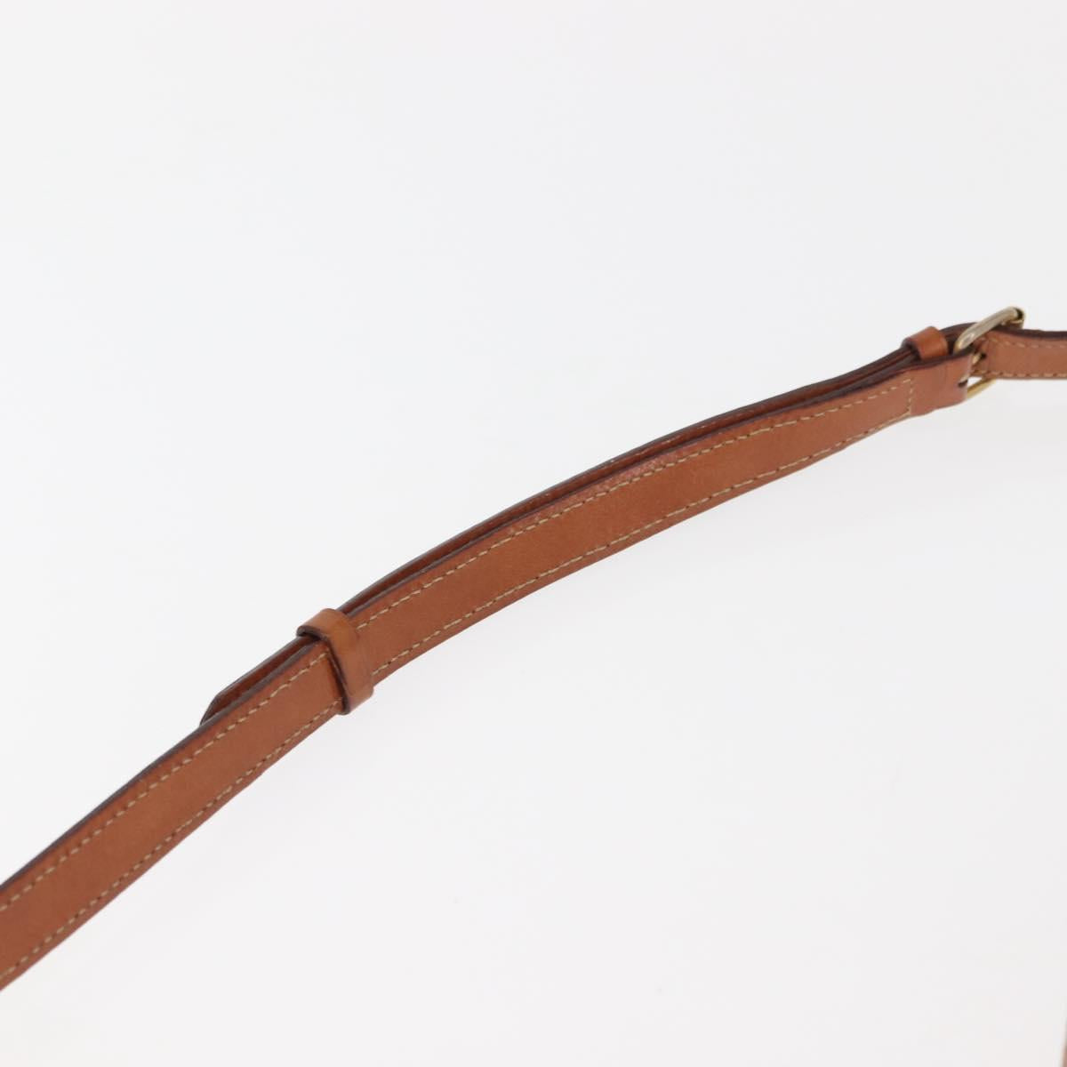 CELINE Macadam Canvas Shoulder Bag PVC Leather Brown Auth ki6072