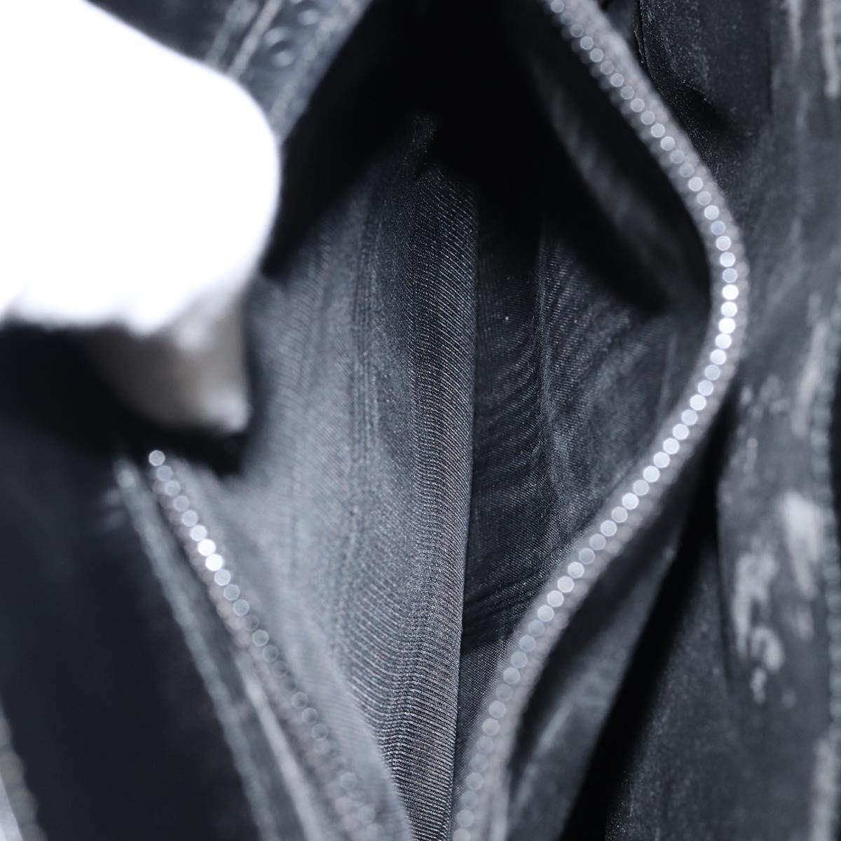 GUCCI Tote Bag Leather Black Auth ki6082