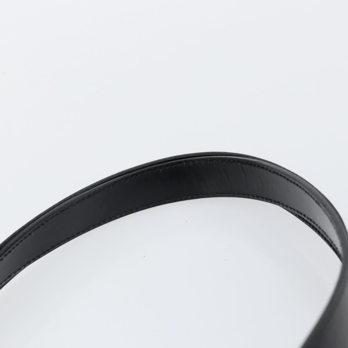 GUCCI Tote Bag Leather Black Auth ki6082