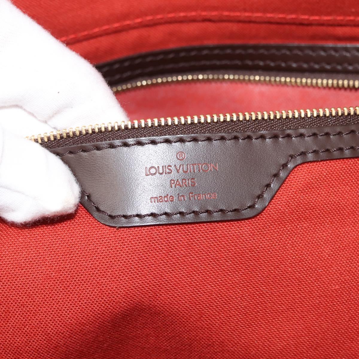 LOUIS VUITTON Damier Ebene Greenwich GM Boston Bag N41155 LV Auth ki6085