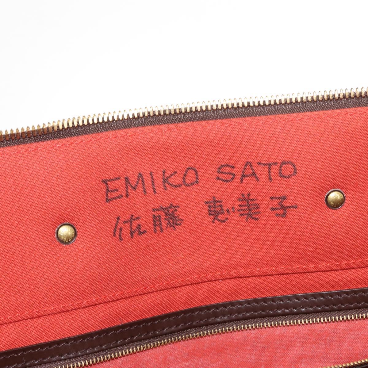 LOUIS VUITTON Damier Ebene Greenwich GM Boston Bag N41155 LV Auth ki6085