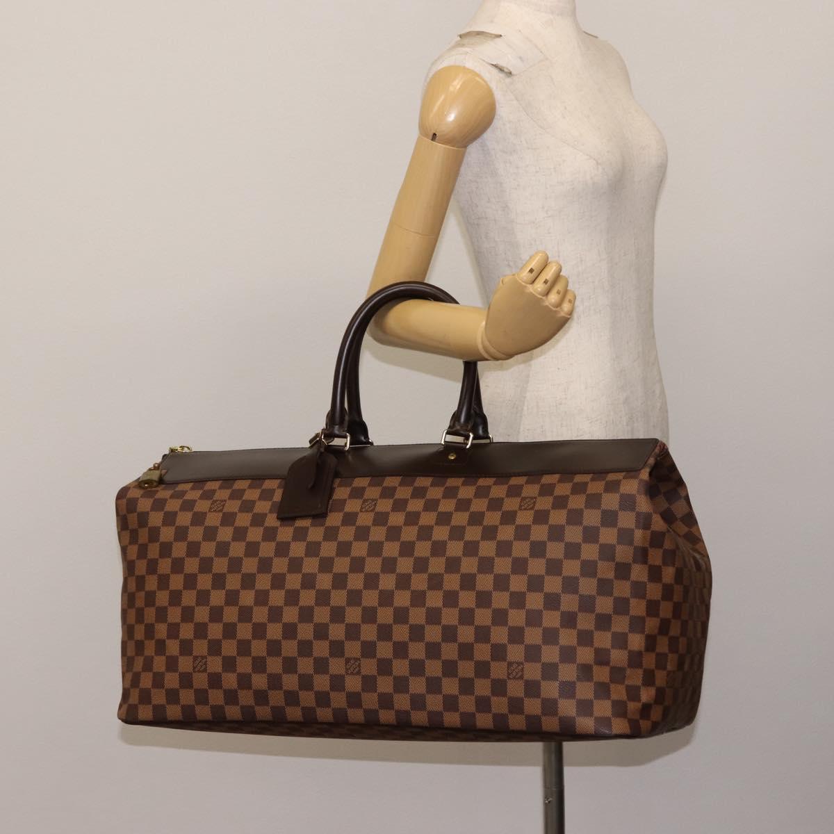 LOUIS VUITTON Damier Ebene Greenwich GM Boston Bag N41155 LV Auth ki6085