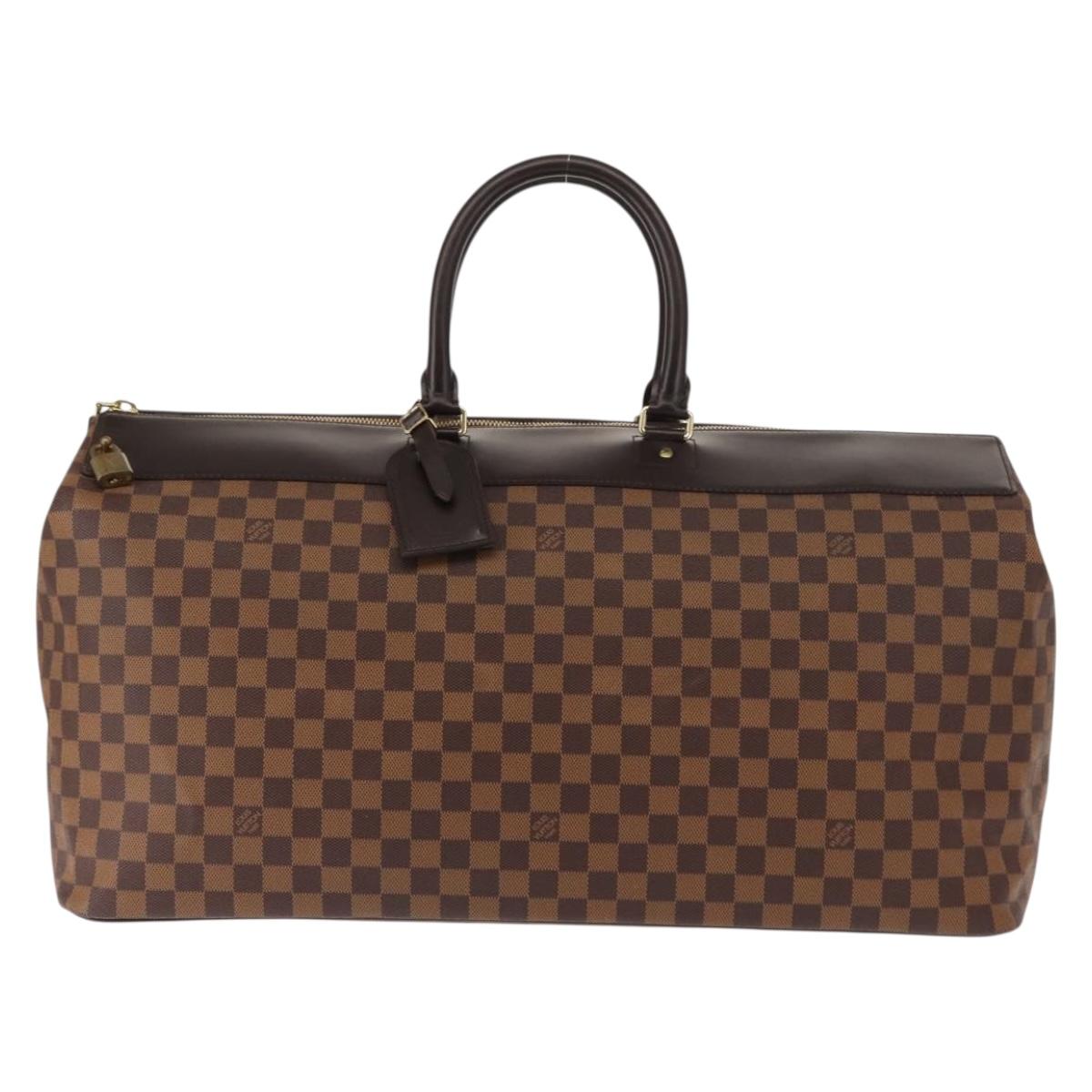 LOUIS VUITTON Damier Ebene Greenwich GM Boston Bag N41155 LV Auth ki6085