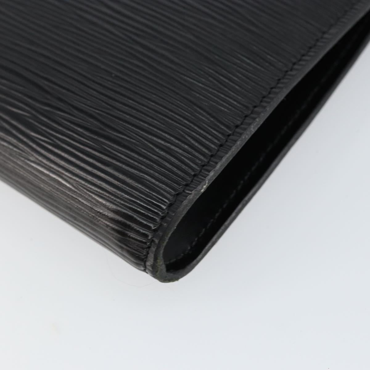 LOUIS VUITTON Epi Pochette Accessoires Pouch Black M52982 LV Auth ki6091