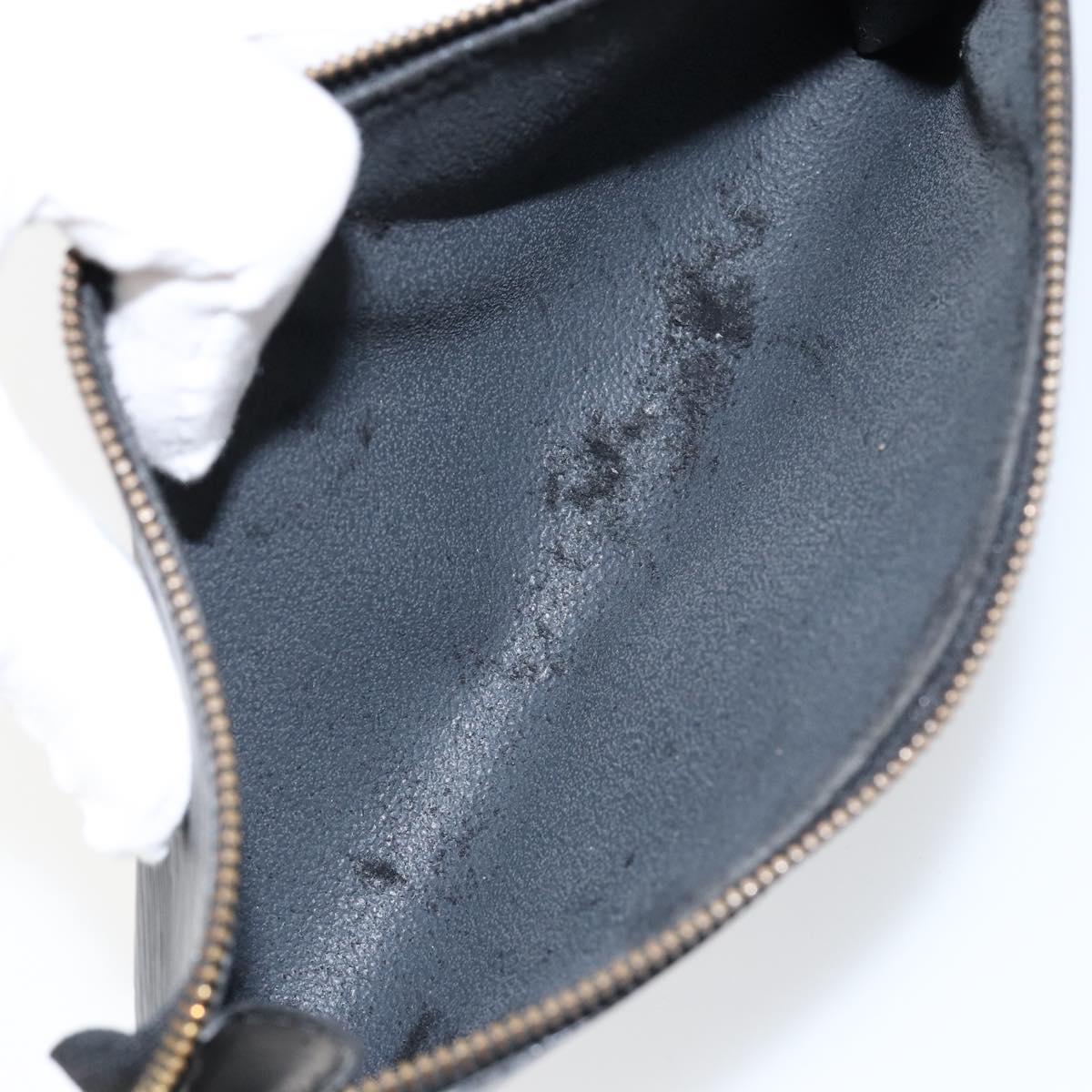 LOUIS VUITTON Epi Pochette Accessoires Pouch Black M52982 LV Auth ki6091