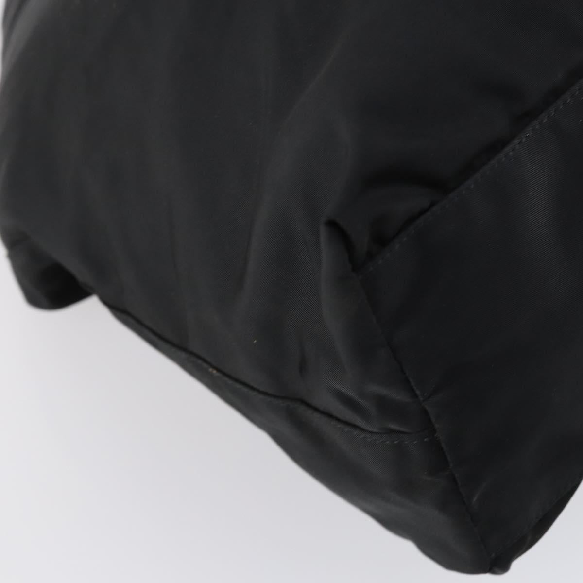 PRADA Tote Bag Nylon Black Auth ki6097