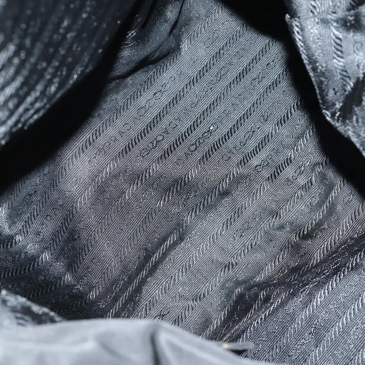 PRADA Tote Bag Nylon Black Auth ki6097