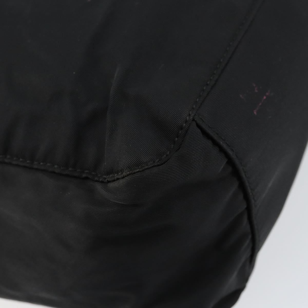 PRADA Hand Bag Nylon Black Auth ki6098