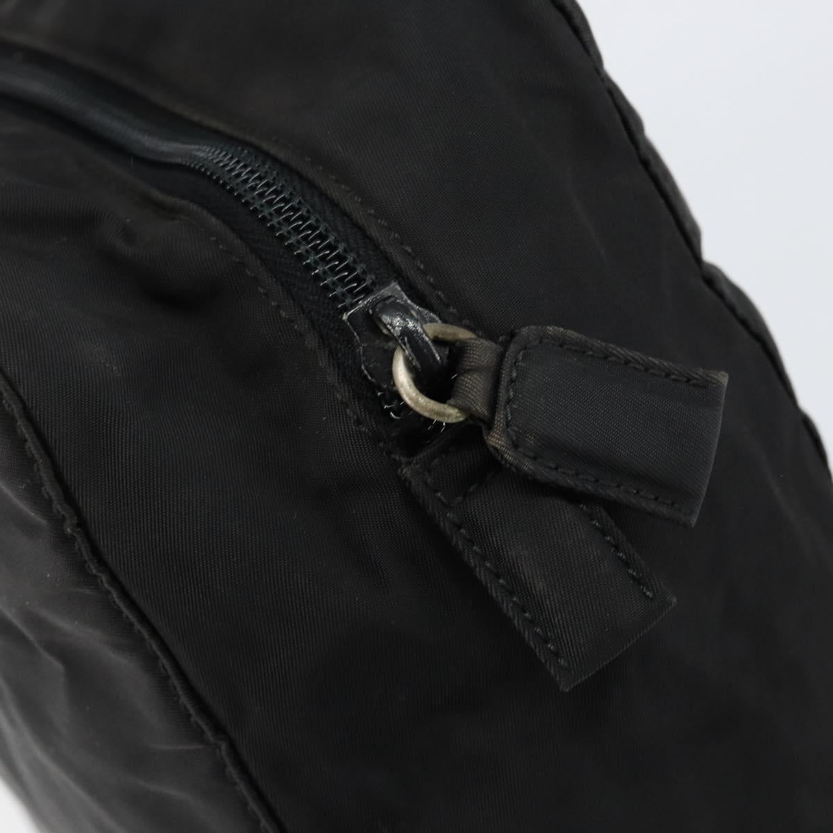 PRADA Hand Bag Nylon Black Auth ki6098
