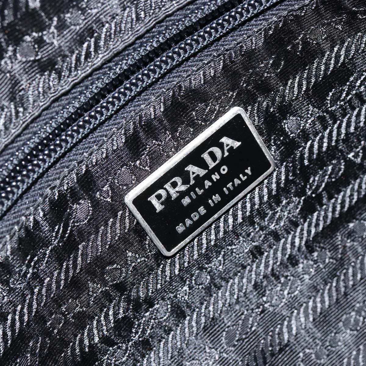 PRADA Hand Bag Nylon Black Auth ki6098