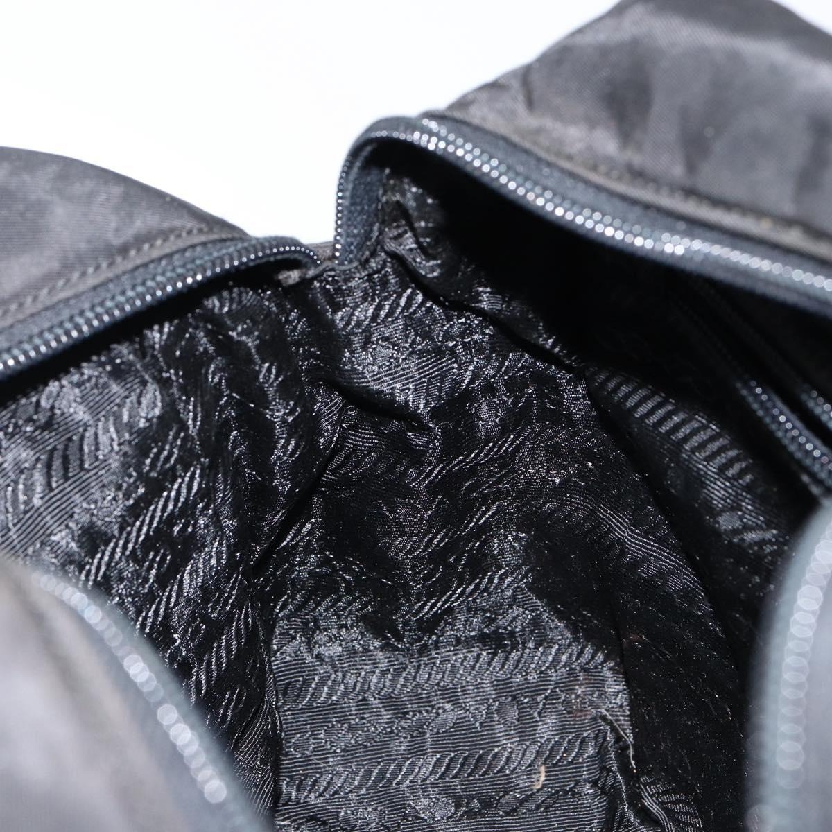 PRADA Hand Bag Nylon Black Auth ki6098