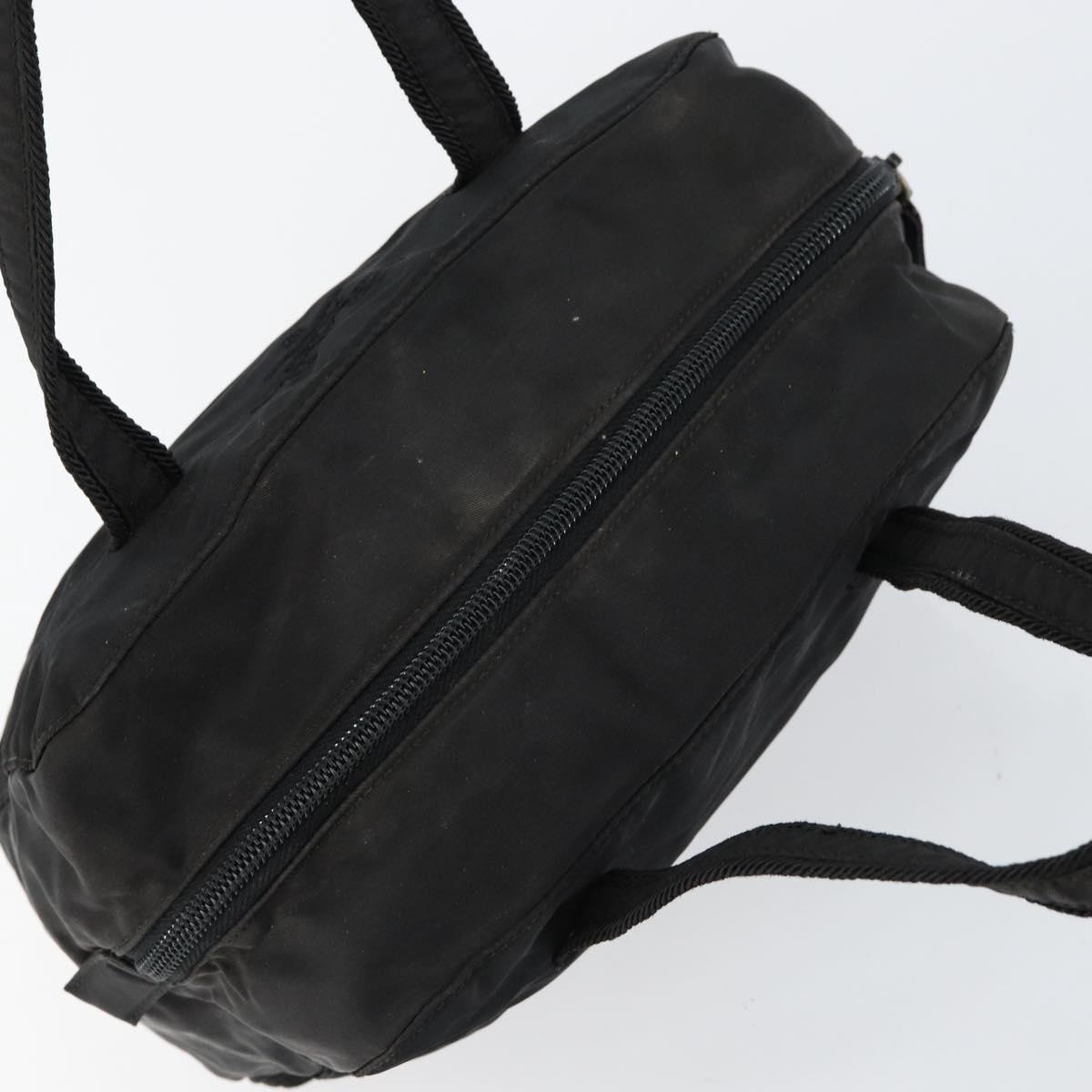 PRADA Hand Bag Nylon Black Auth ki6098