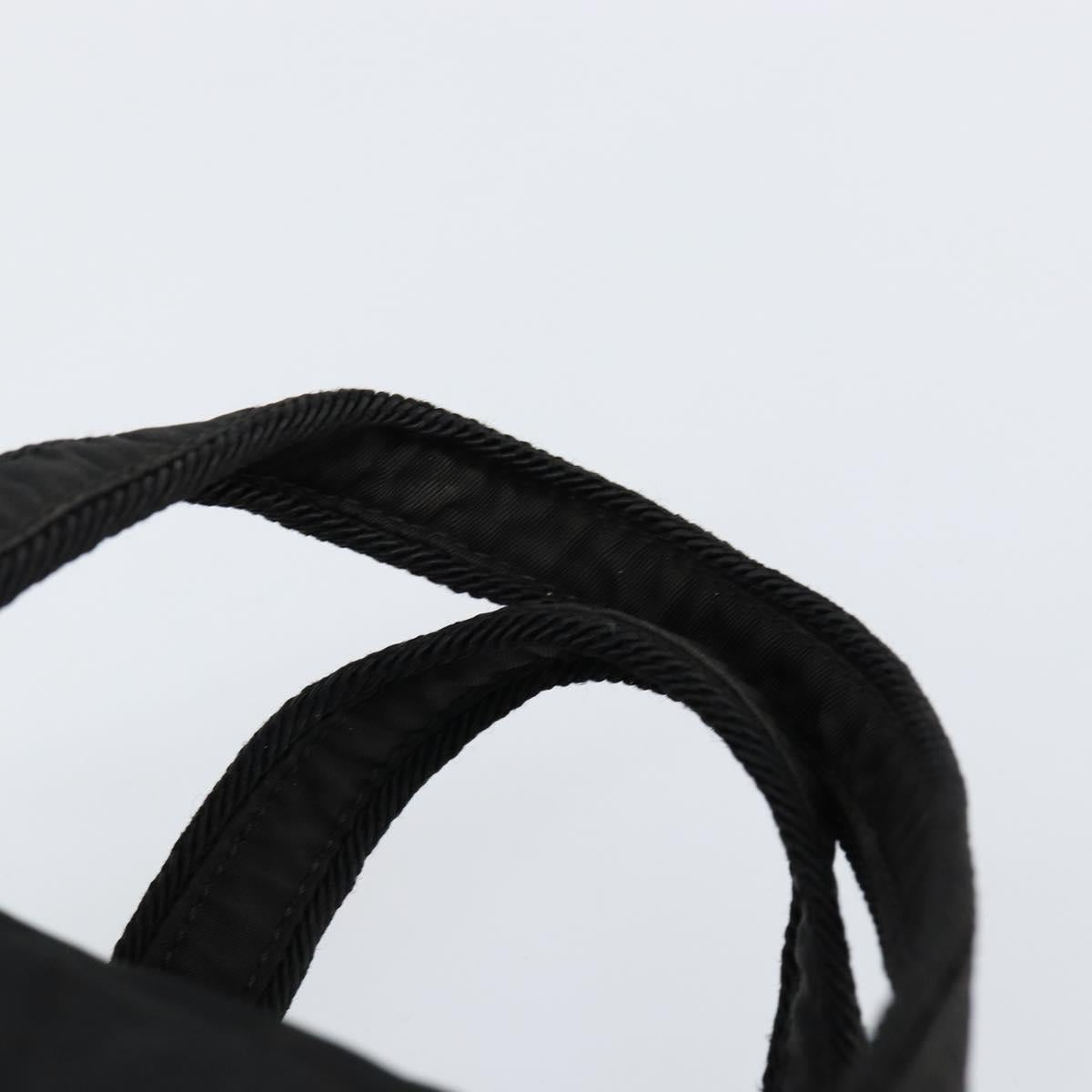 PRADA Hand Bag Nylon Black Auth ki6098