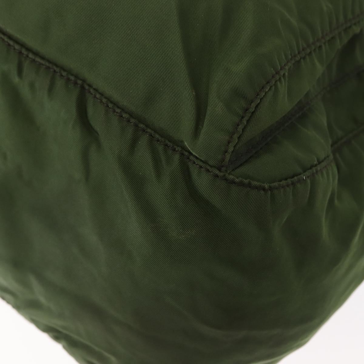 PRADA Shoulder Bag Nylon Khaki Auth ki6099