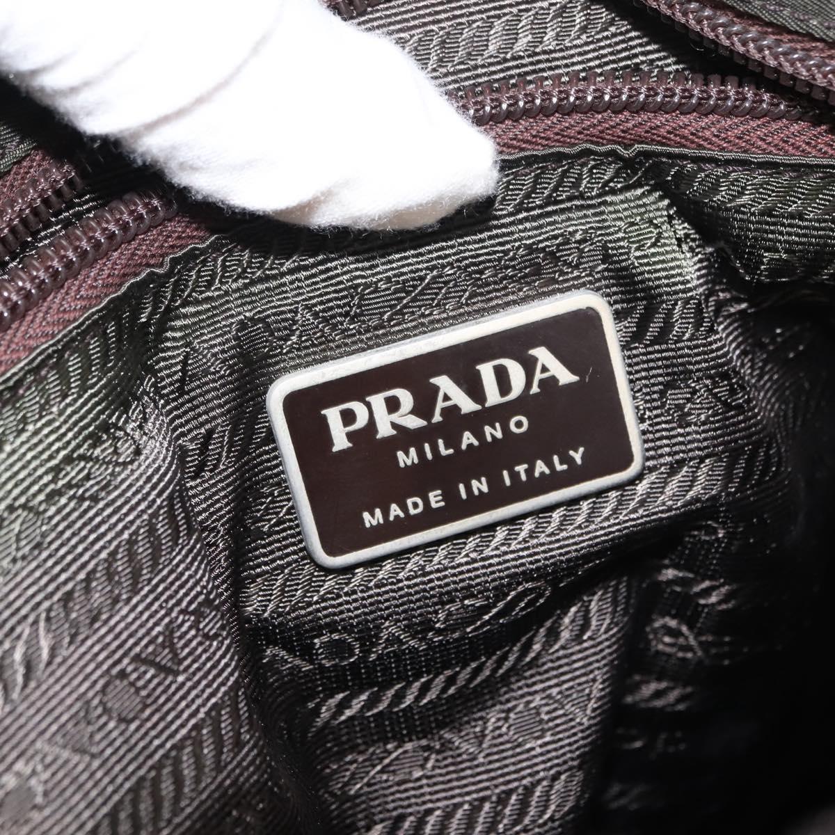 PRADA Shoulder Bag Nylon Khaki Auth ki6099