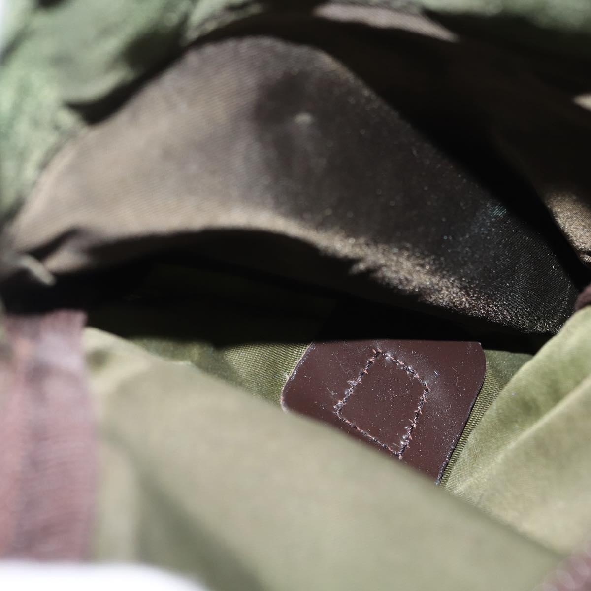 PRADA Shoulder Bag Nylon Khaki Auth ki6099