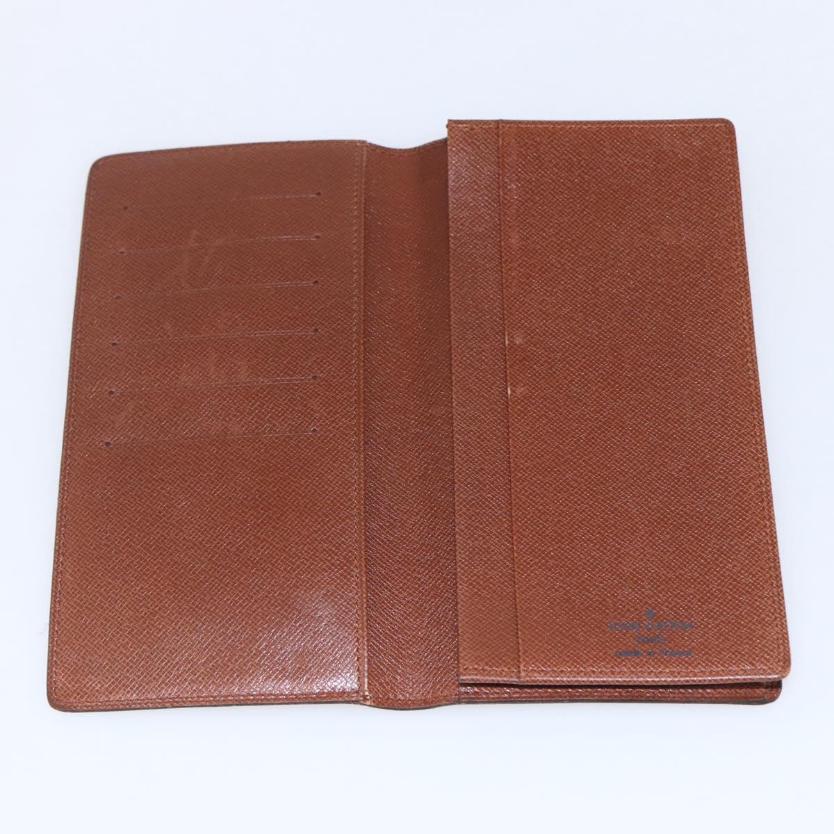 LOUIS VUITTON Monogram Porte Cartes Credit Long Wallet M60825 LV Auth ki6101