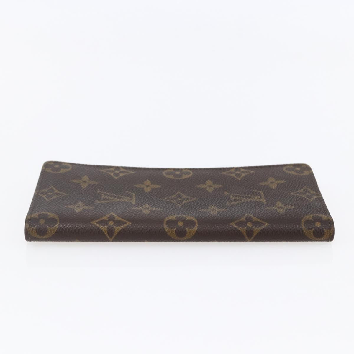 LOUIS VUITTON Monogram Porte Cartes Credit Long Wallet M60825 LV Auth ki6101