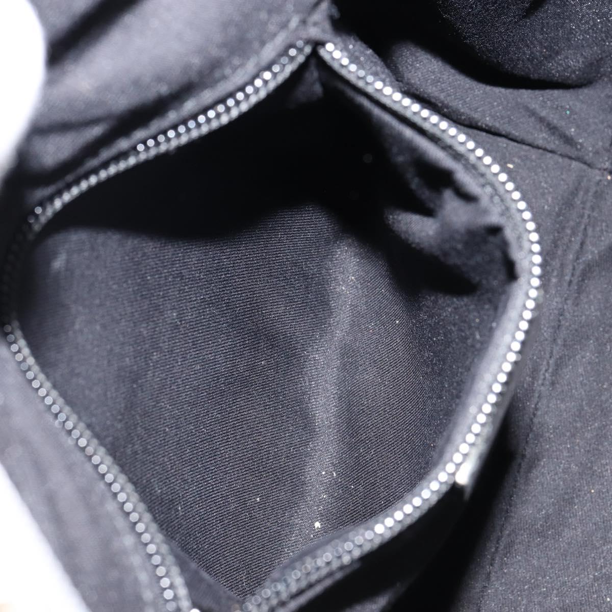 GUCCI GG Canvas Sherry Line Tote Bag Silver Blue khaki Auth ki6110