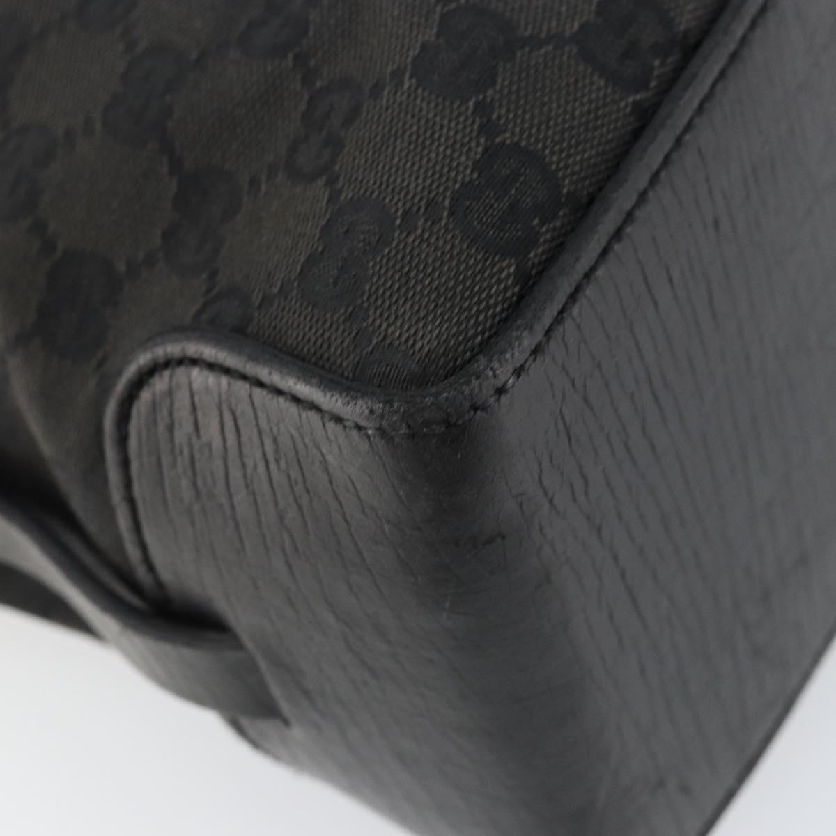 GUCCI GG Canvas Tote Bag Black Auth ki6111