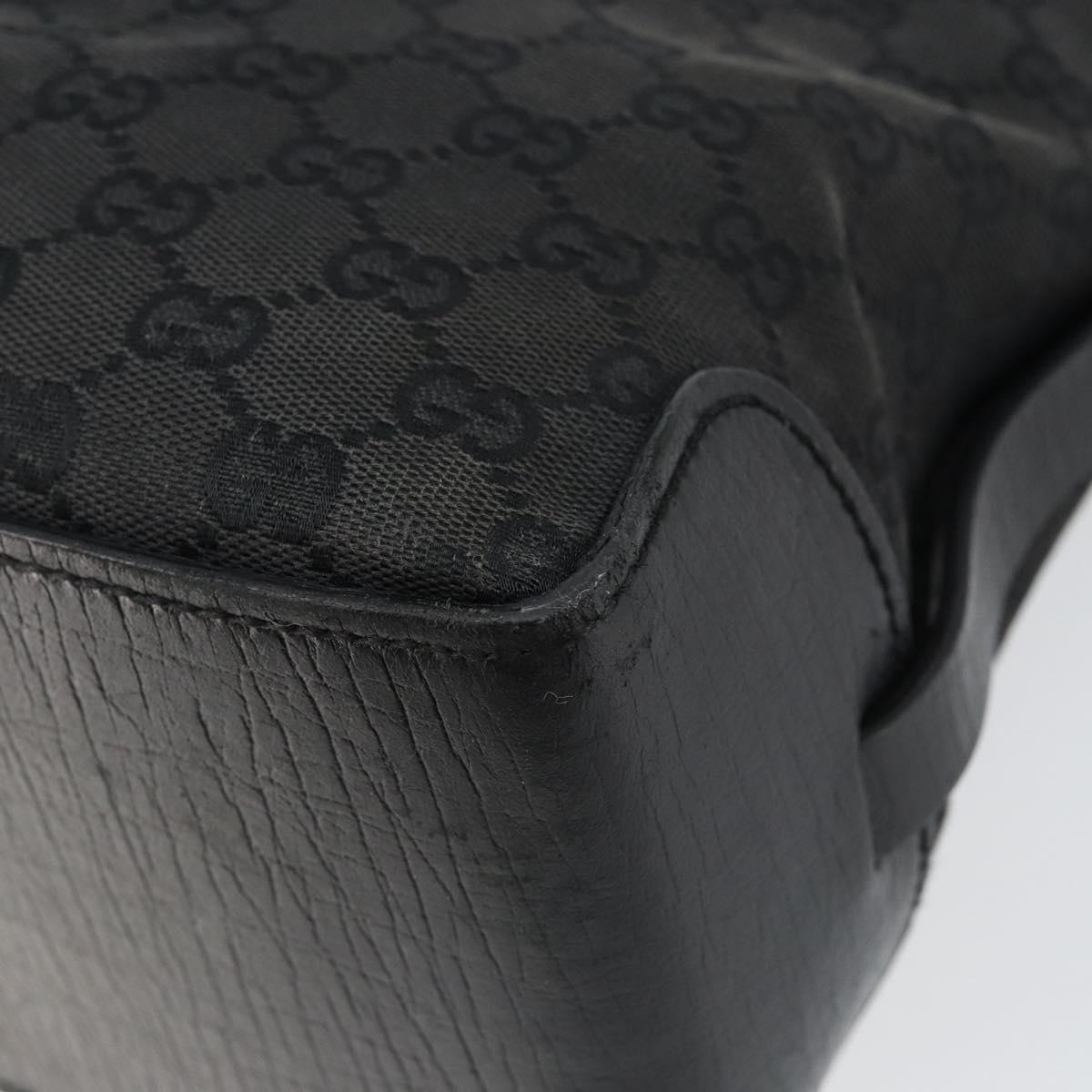 GUCCI GG Canvas Tote Bag Black Auth ki6111