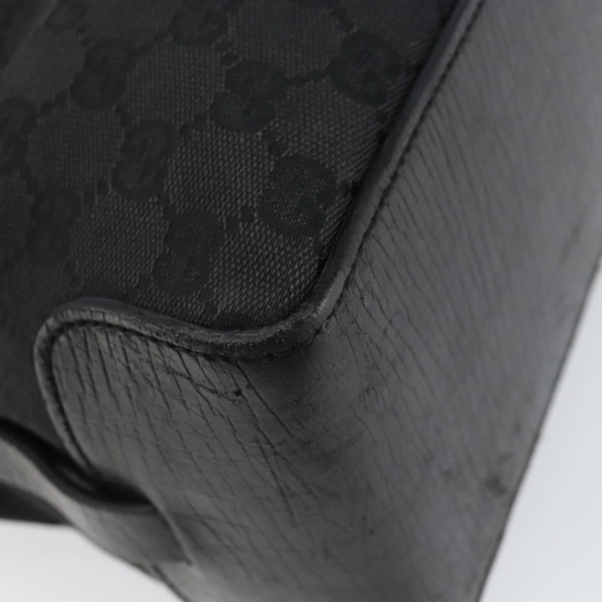 GUCCI GG Canvas Tote Bag Black Auth ki6111