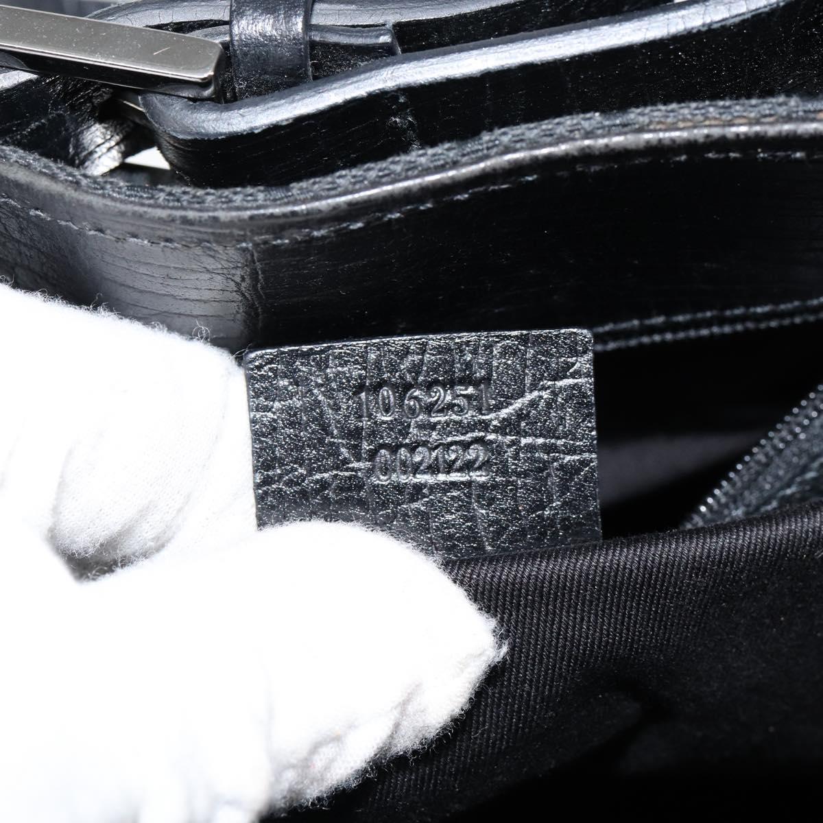 GUCCI GG Canvas Tote Bag Black Auth ki6111