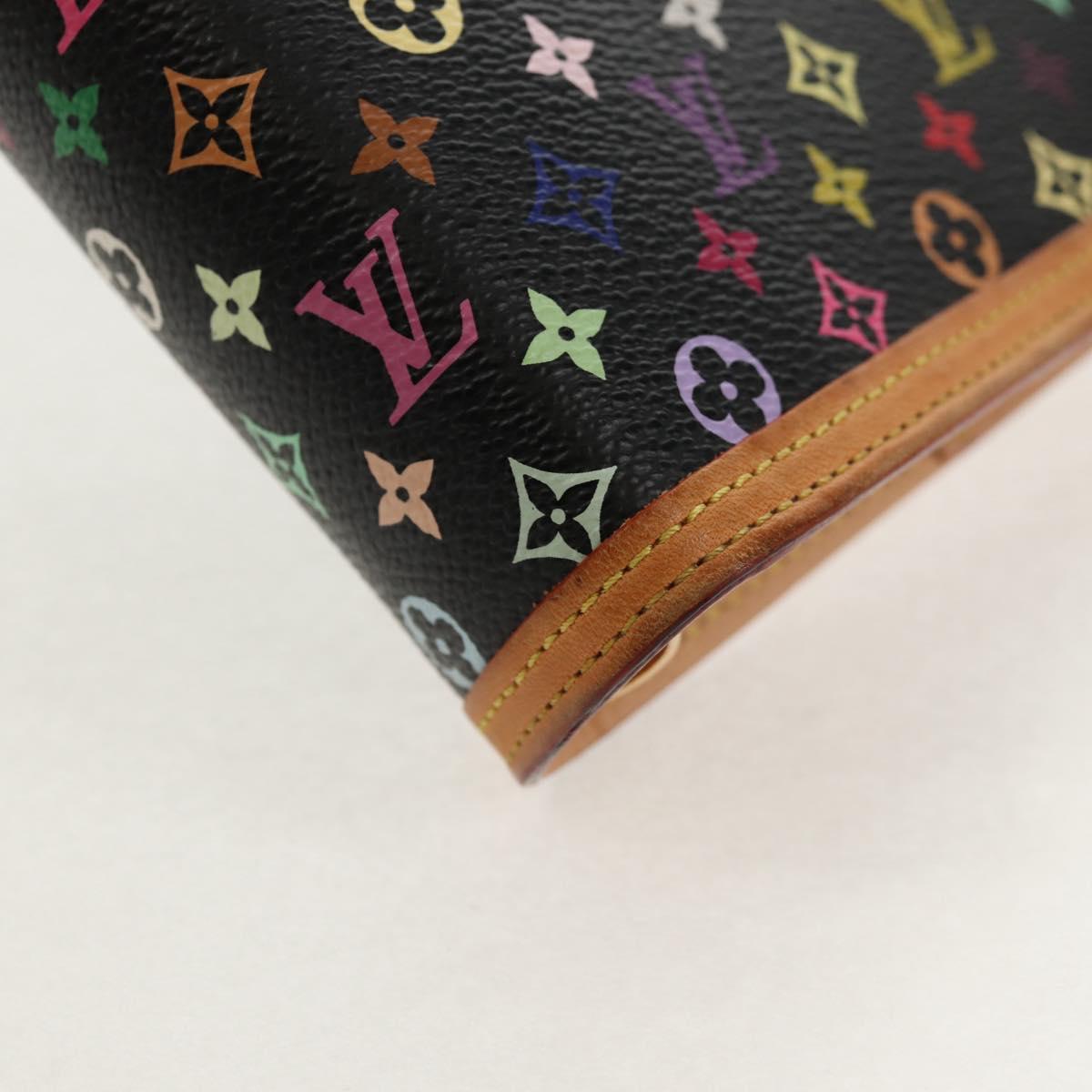 LOUIS VUITTON Multicolor Agenda GM Day Planner Cover Black R20893 Auth ki6115V
