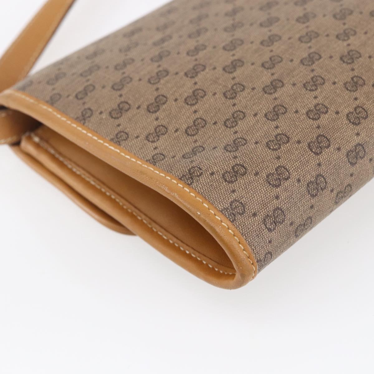 GUCCI Micro GG Supreme Shoulder Bag PVC Beige Gold 004 89 0265 Auth ki6121