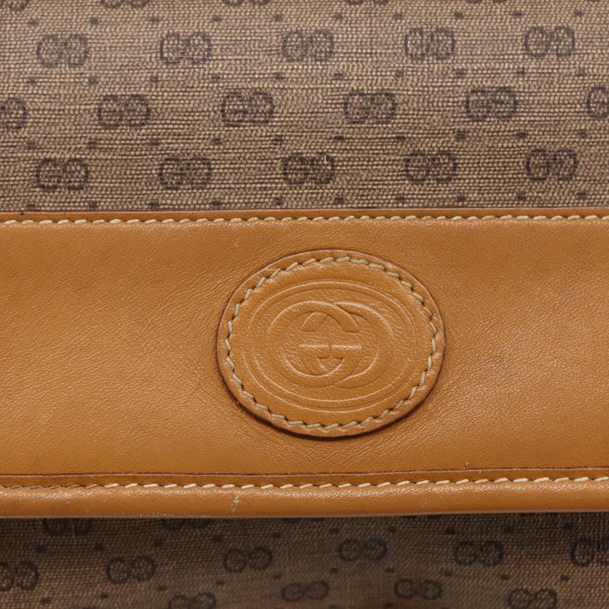 GUCCI Micro GG Supreme Shoulder Bag PVC Beige Gold 004 89 0265 Auth ki6121