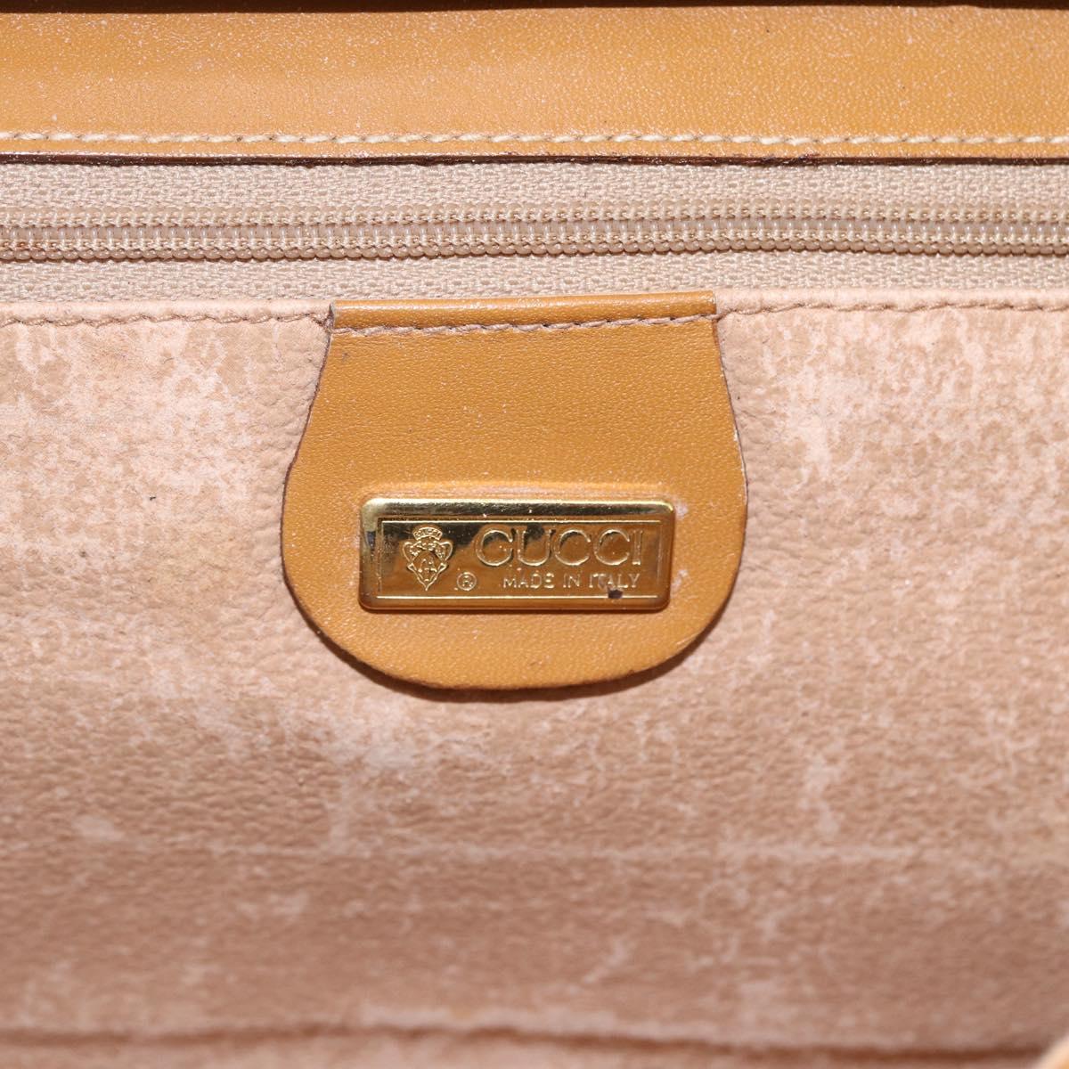 GUCCI Micro GG Supreme Shoulder Bag PVC Beige Gold 004 89 0265 Auth ki6121
