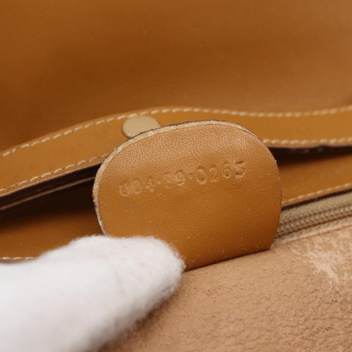 GUCCI Micro GG Supreme Shoulder Bag PVC Beige Gold 004 89 0265 Auth ki6121