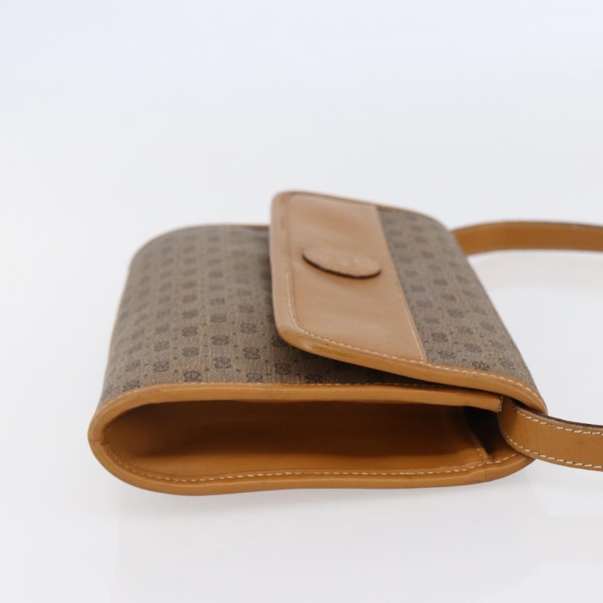 GUCCI Micro GG Supreme Shoulder Bag PVC Beige Gold 004 89 0265 Auth ki6121