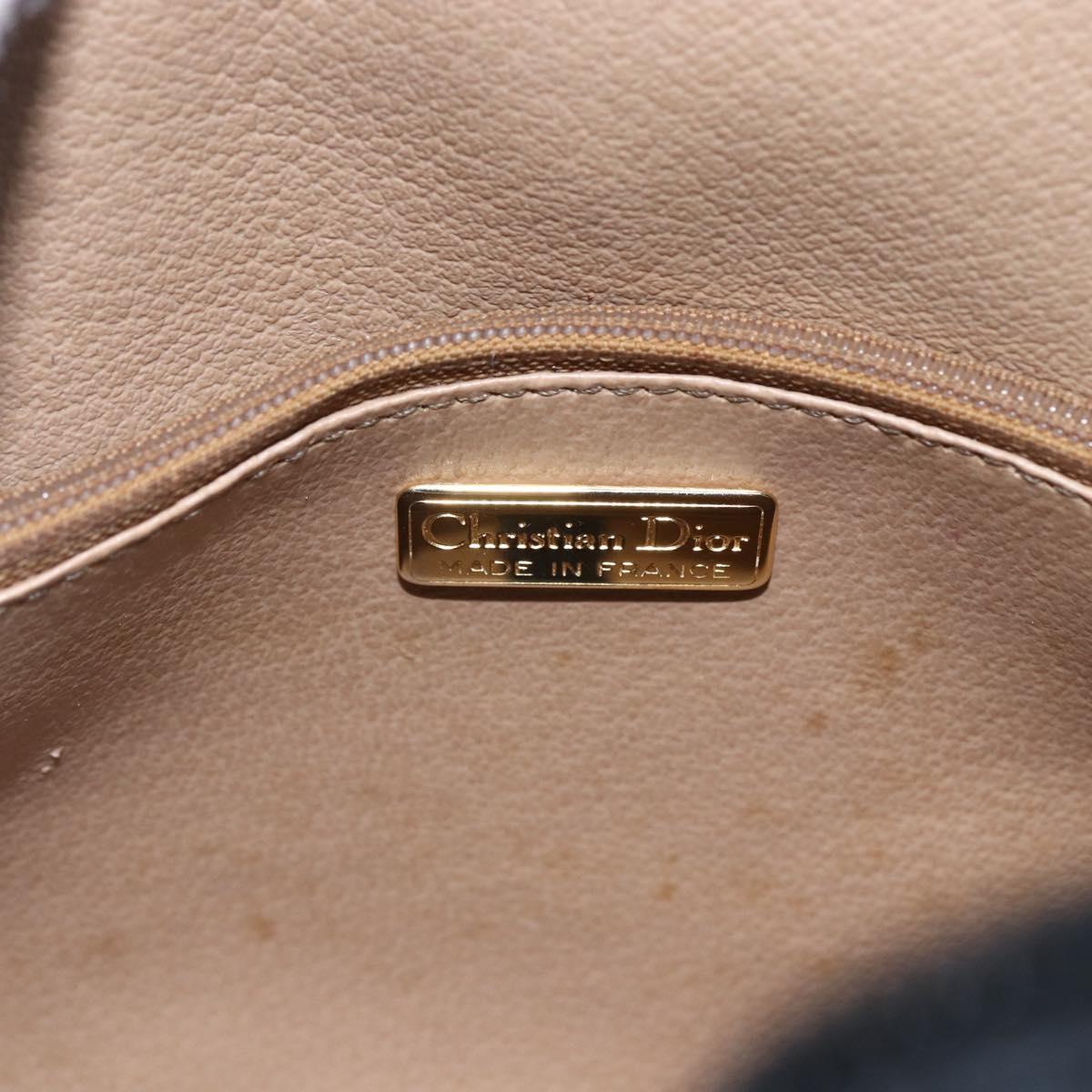 Christian Dior Trotter Canvas Shoulder Bag Black Auth ki6126