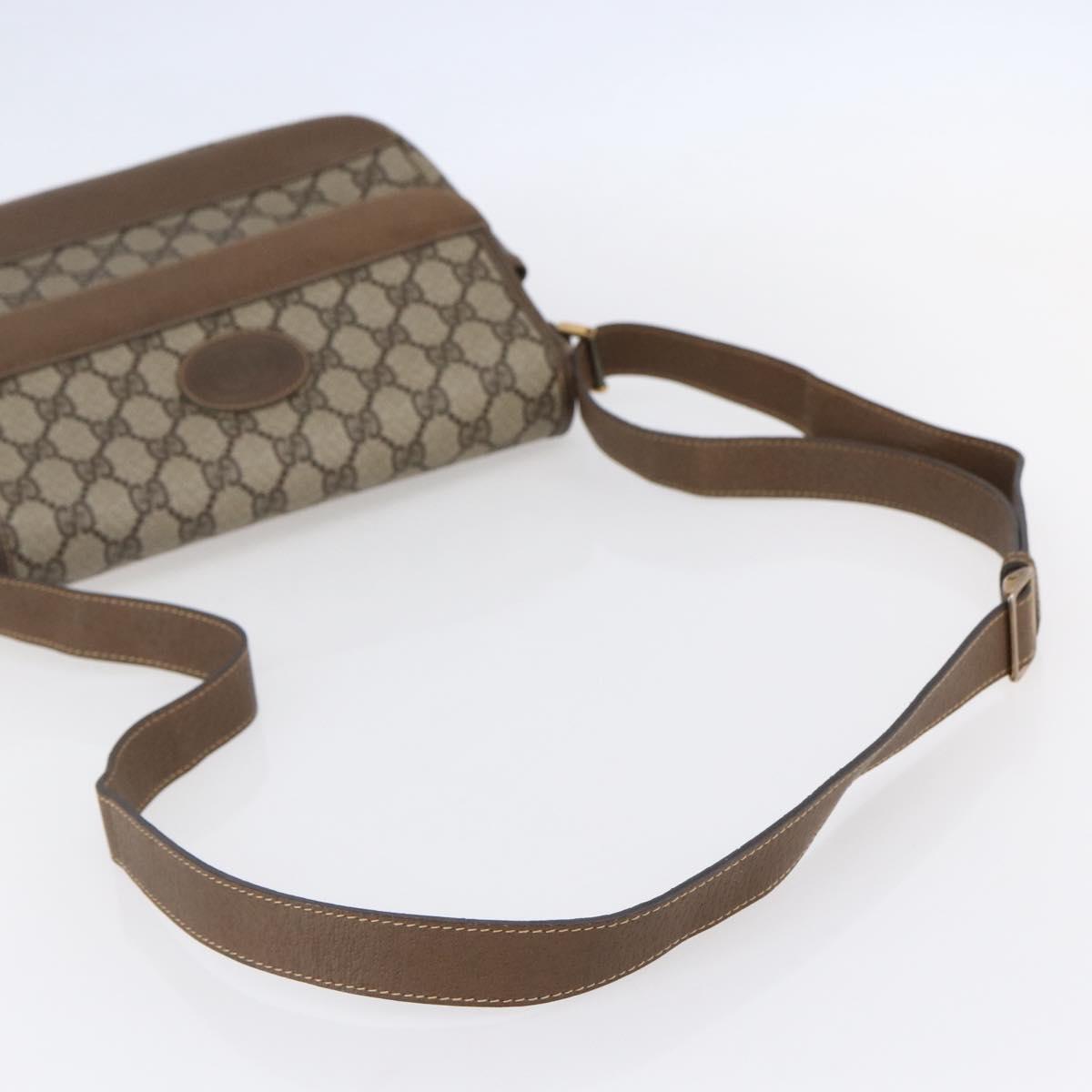 GUCCI GG Supreme Shoulder Bag PVC Leather Beige Gold 001 106 0185 Auth ki6140