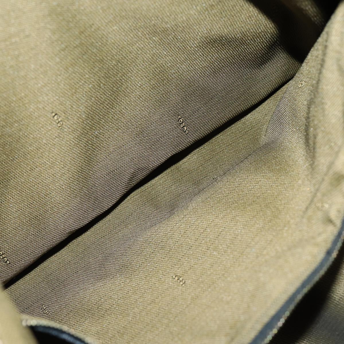 FENDI Zucca Canvas Boston Bag Black Brown gold Auth ki6142