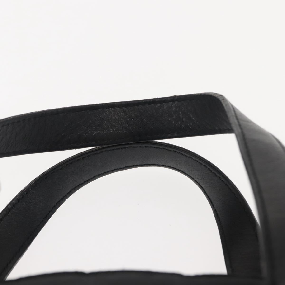 CHANEL New Travel Line Hand Bag Nylon Black CC Auth ki6162