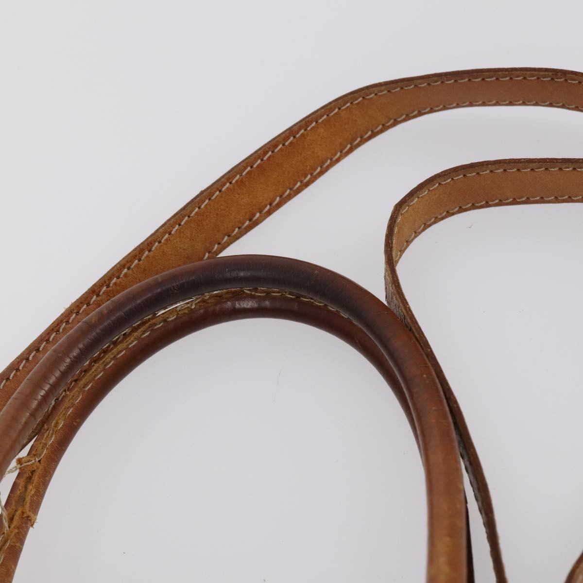 CELINE Macadam Canvas Shoulder Bag PVC 4 Set Beige Brown Auth ki6177