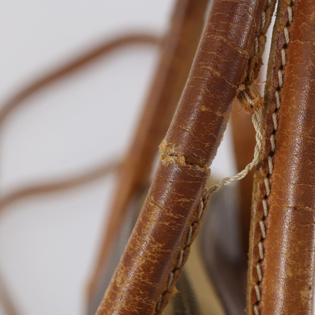 CELINE Macadam Canvas Shoulder Bag PVC 4 Set Beige Brown Auth ki6177