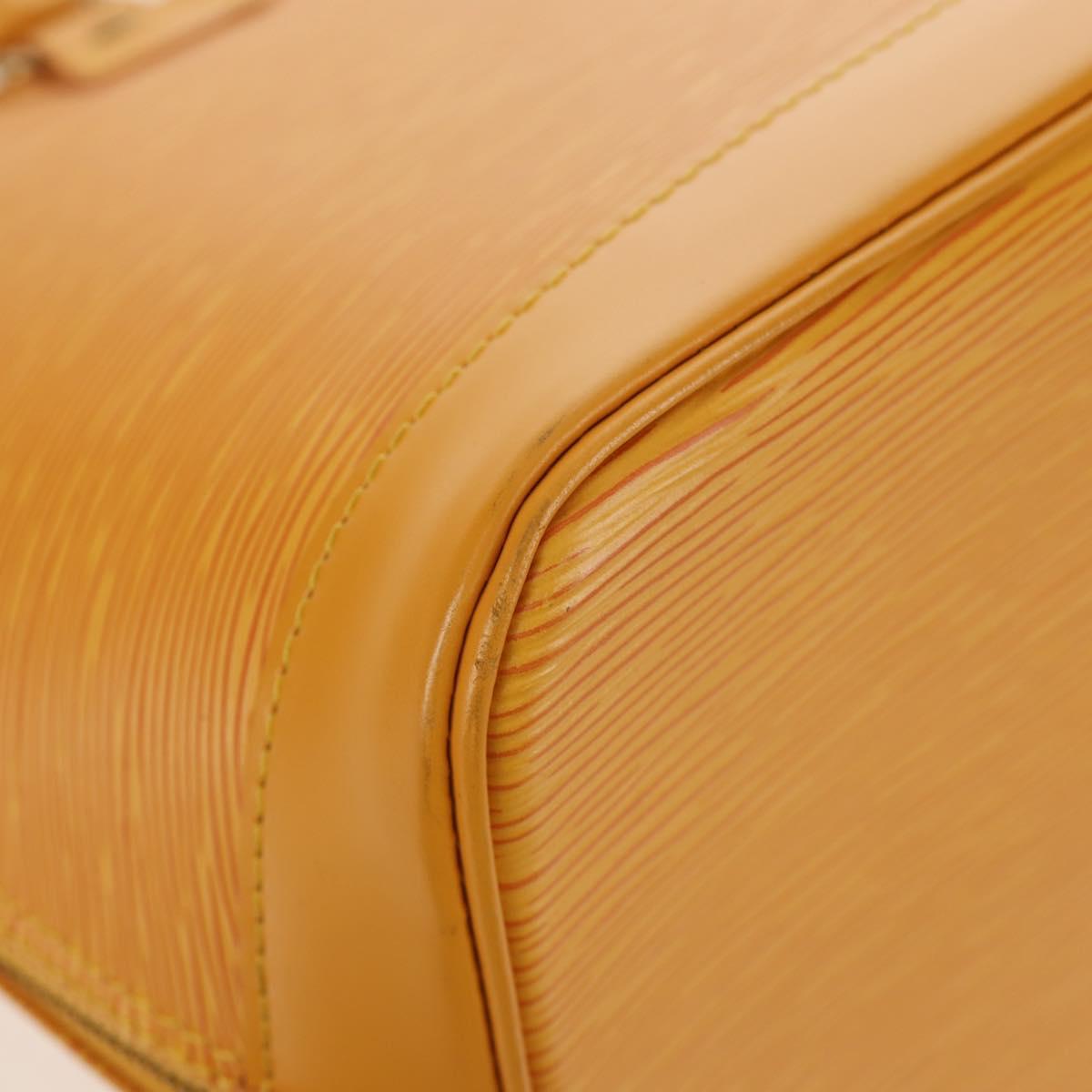 LOUIS VUITTON Epi Alma Hand Bag Yellow M52149 LV Auth ki6179V