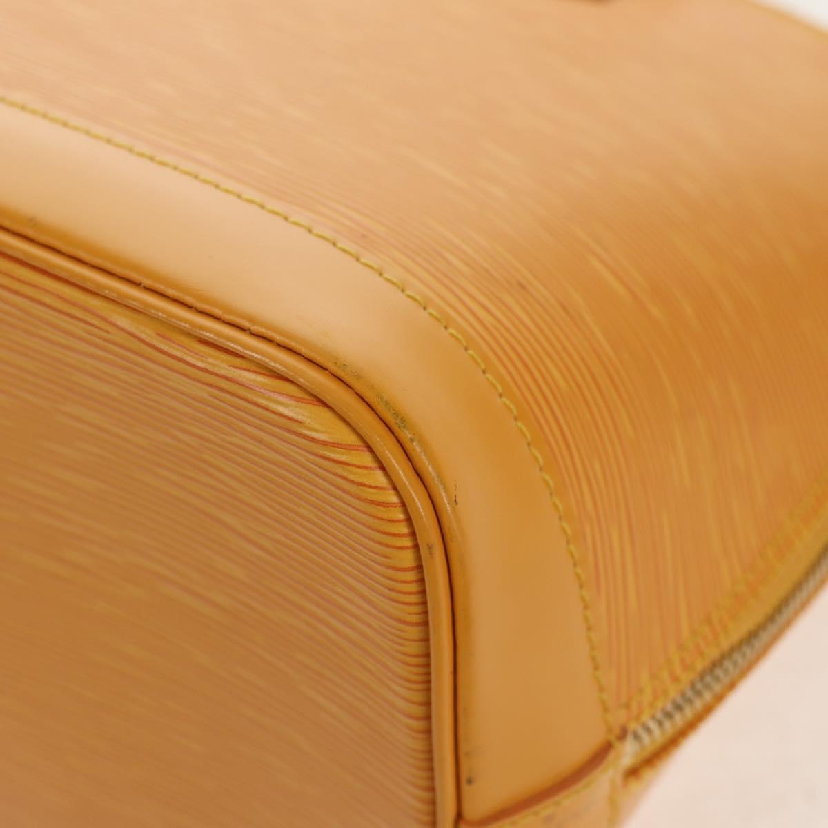 LOUIS VUITTON Epi Alma Hand Bag Yellow M52149 LV Auth ki6179A