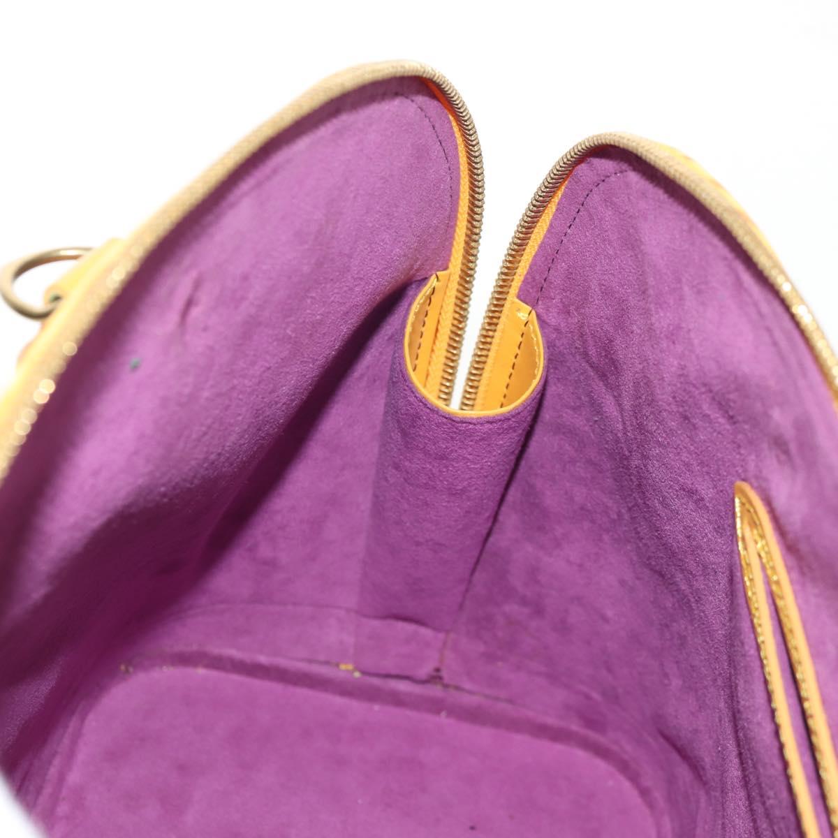 LOUIS VUITTON Epi Alma Hand Bag Yellow M52149 LV Auth ki6179V