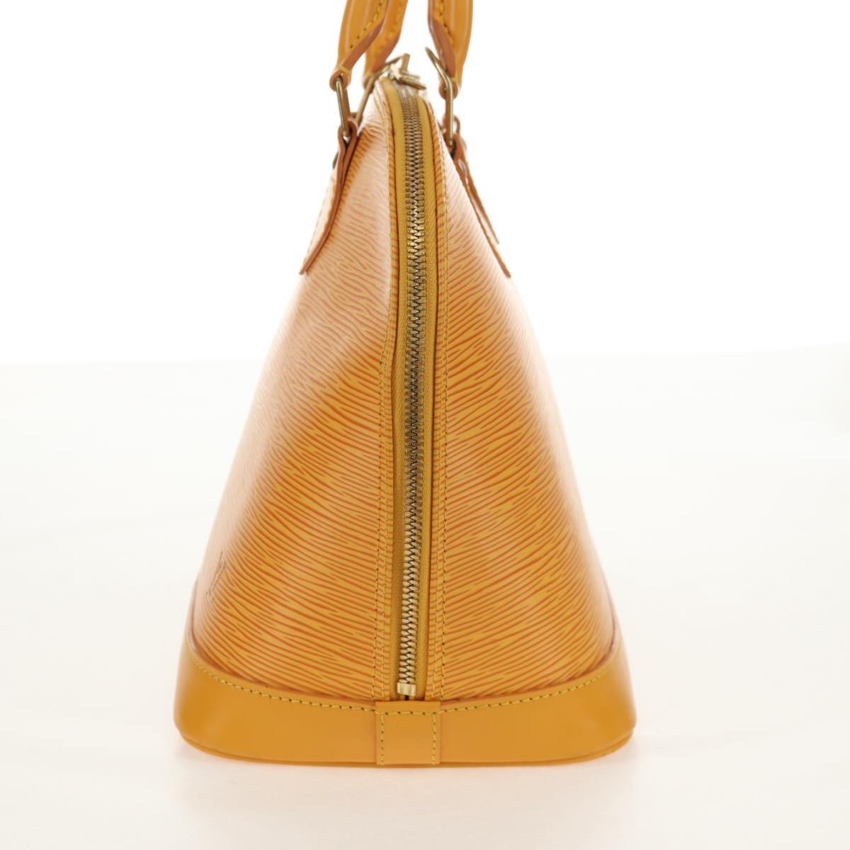 LOUIS VUITTON Epi Alma Hand Bag Yellow M52149 LV Auth ki6179V