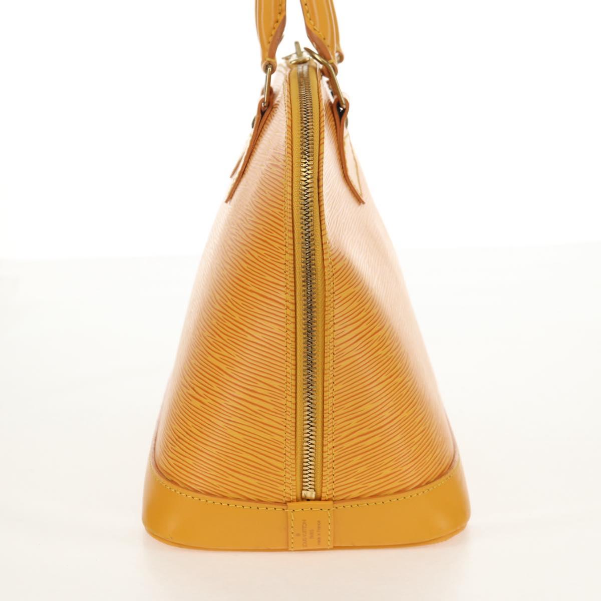 LOUIS VUITTON Epi Alma Hand Bag Yellow M52149 LV Auth ki6179A