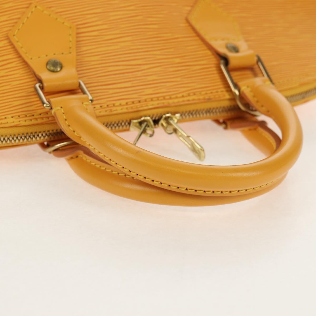 LOUIS VUITTON Epi Alma Hand Bag Yellow M52149 LV Auth ki6179V