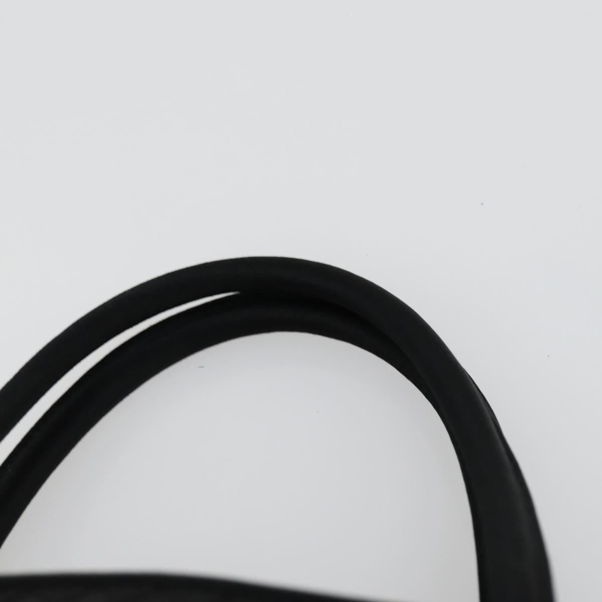 BOTTEGA VENETA INTRECCIATO Hand Bag Satin Black Gold Auth ki6189