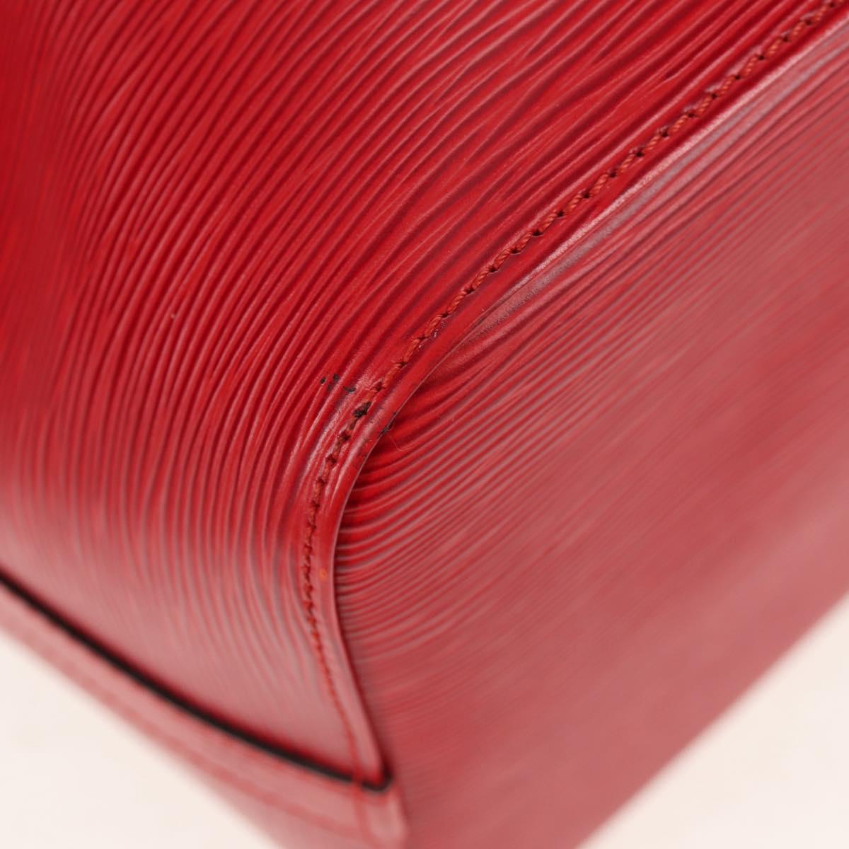 LOUIS VUITTON Epi Petit Noe Shoulder Bag Red M44107 LV Auth ki6194A