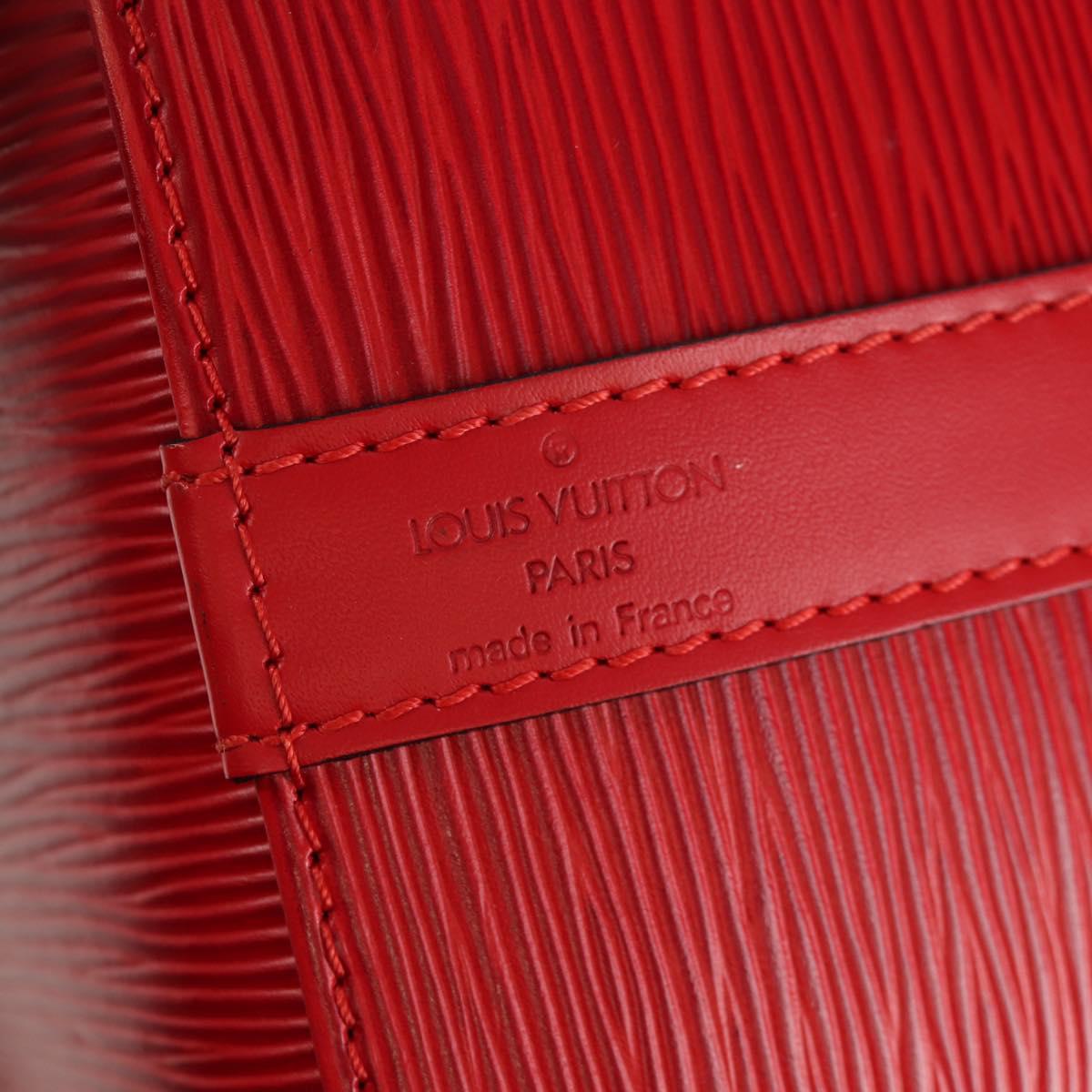 LOUIS VUITTON Epi Petit Noe Shoulder Bag Red M44107 LV Auth ki6194A