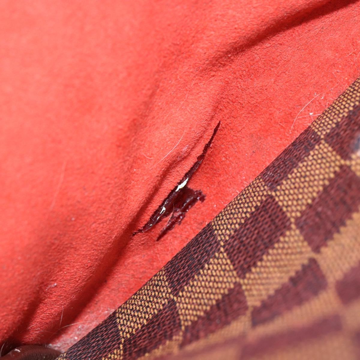 LOUIS VUITTON Damier Ebene Triana Hand Bag N51155 LV Auth ki6197